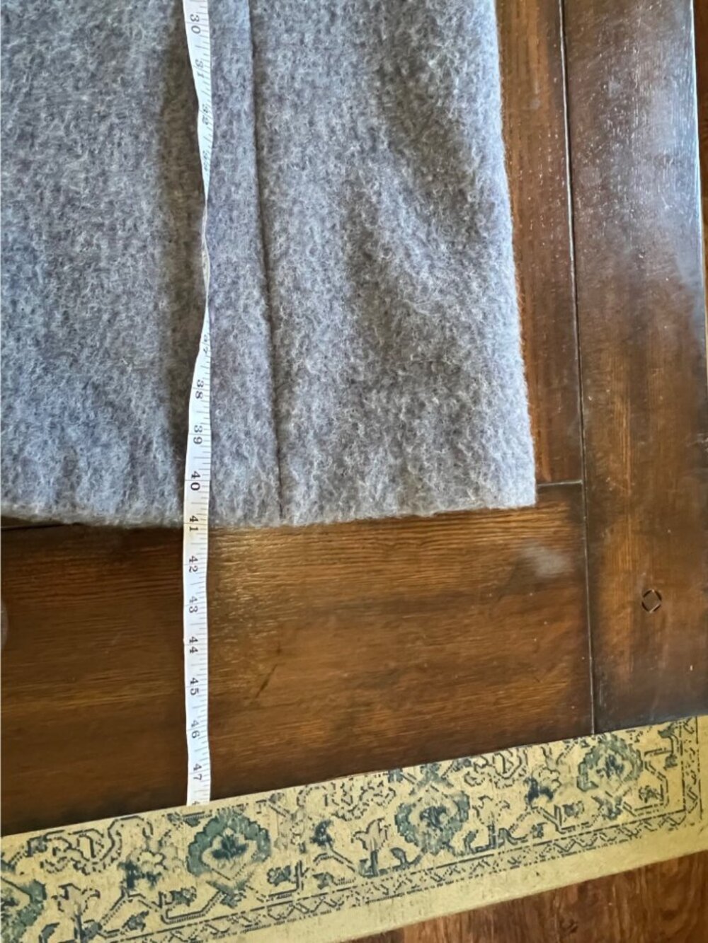 Vintage French Blue Wool Overcoat Cape Cloak Laine 40 8/M - Picture 11 of 11